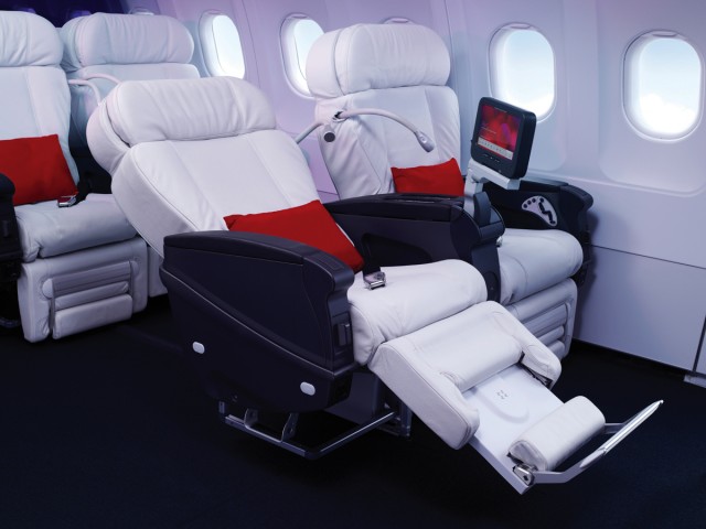 Virgin America First Class. Photo from Virgin America.