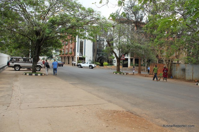 The streets and yards were amazingly clean walking around Kigali. 