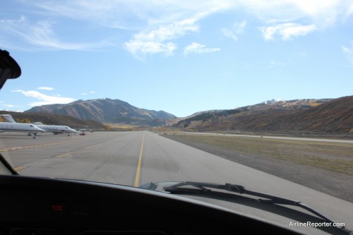 Taxi time in the Starship at Aspen.