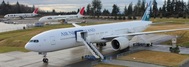 In December 2010, Air New Zealand took delivery of their first Boeing 777-300ER. Photo by AirlineReporter.com.