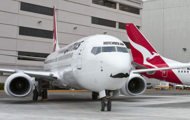 That is one styl'n Boeing 737-800 with a mustache. 