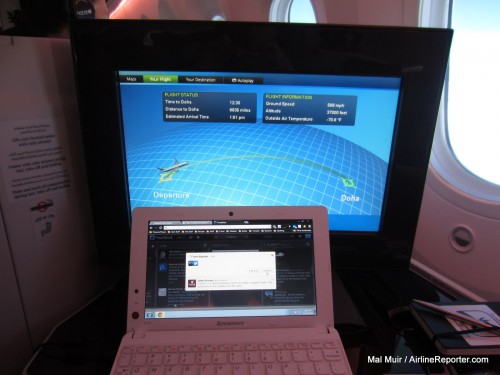 YAY! The first 787 Dreamliner delivered with Wi-Fi ready to go. Image: Mal Muir / AirlineReporter.com.