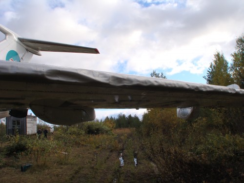 Airliners were not made to hit trees and bushes. They did a number of the body of the TU-154M.