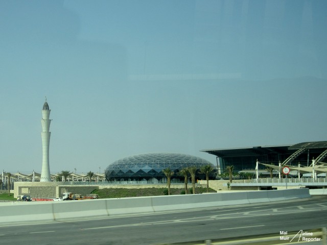 What Airport in the Middle East would not be complete without a Mosque and this one a Fine Example - Photo: Mal Muir airlinereporter.com