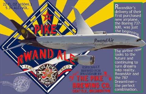 RwandAir gets their own Pike RwandAle from The Pike Brewing Company.