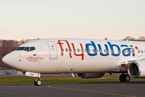 HI-RES PHOTO (click for larger). On December 16th, Boeing delivered their 7000th 737 to flydubai. The airplane is flydubai"s 14th Next-Generation 737-800 with the new Boeing Sky Interior. Photo by Boeing.