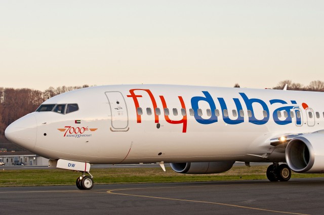 HI-RES PHOTO (click for larger). On December 16th, Boeing delivered their 7000th 737 to flydubai. The airplane is flydubai’s 14th Next-Generation 737-800 with the new Boeing Sky Interior. Photo by Boeing.