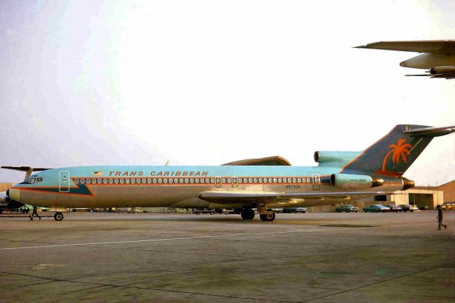 Trans Caribbean Boeing 727-200 (N8790R) taken at New York JFK on July 9, 197070