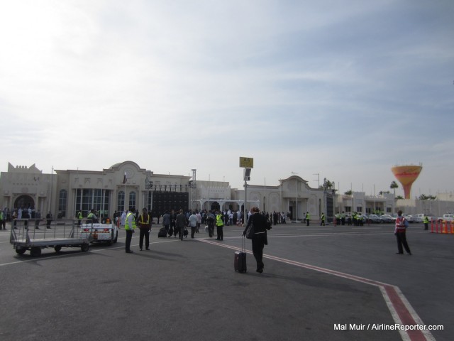 Welcome to Doha. Image: Malcolm Muir / AirlineReporter.com. 