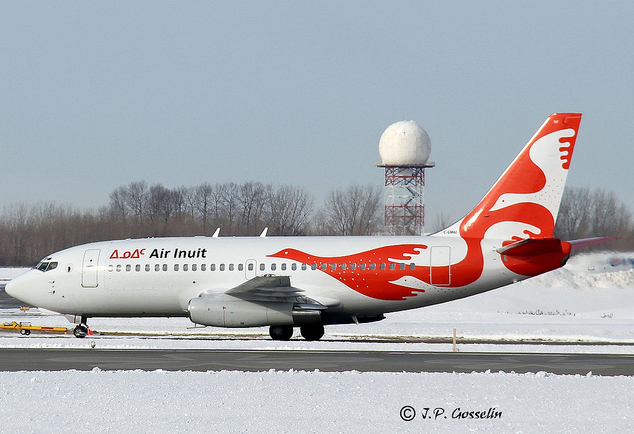 One of Air Inuit Boeing 737-200s (C-GMAI) taken in Montreal. CLICK FOR LARGER.