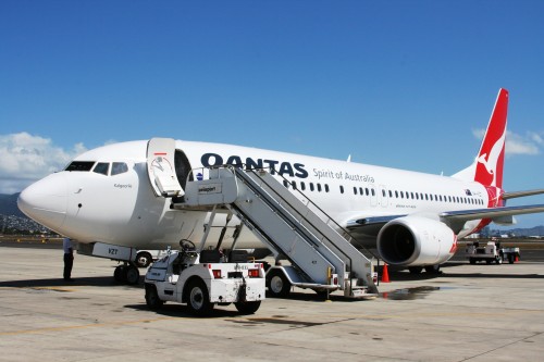 A new 737-800 at Honolulu enroute to Australia. Photo by Owen Zupp.