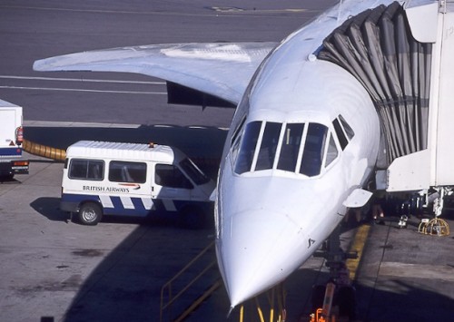 G-BOAF at the gate at London-Heathrow. Photo by Joe Corrigan / Jaunted.com.