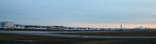 Photo of Paine Field taken just a few days ago. Many Boeing planes might have been delivered in 2012, but there are still many parked at KPAE.