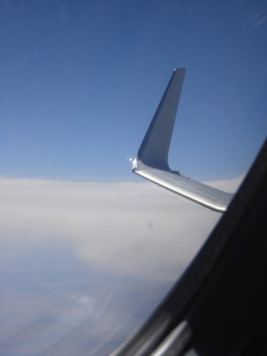 Looking back at the blended winglet of the 737NG. Photo by Owen Zupp.