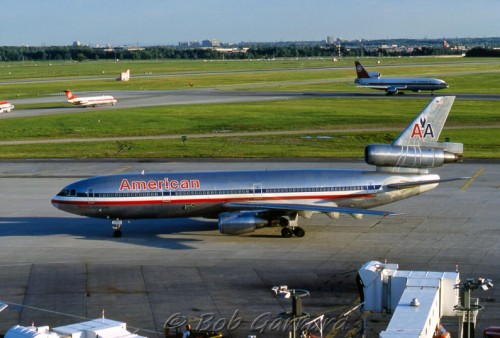 American Airlines DC-10 taken in Toronto in 1977. Image by Bob Garrard.