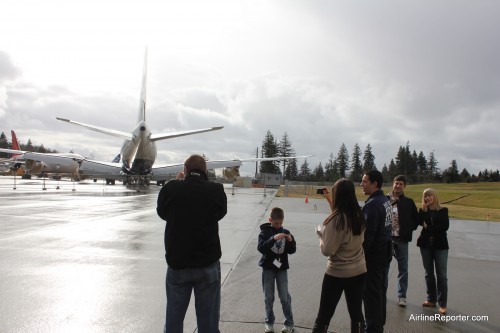 Not only did we get to ride on a fire bus, but we also got to stop and take photos of airplanes.