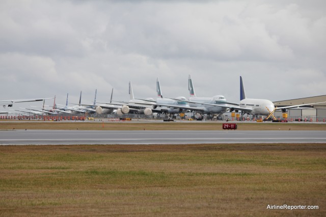 There are quite a few Boeing 787s and 747s still waiting to be delivered. 