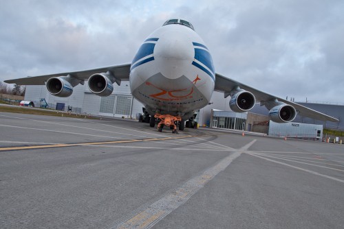 The AN-124 is not a small aircraft.
