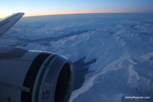I woke up just in time to catch some of the sweet views into Anchorage.