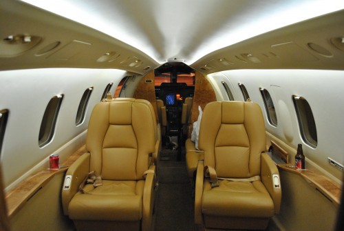 The interior of the Piaggio. Photo by Colin Cook / AirlineReporter.com.