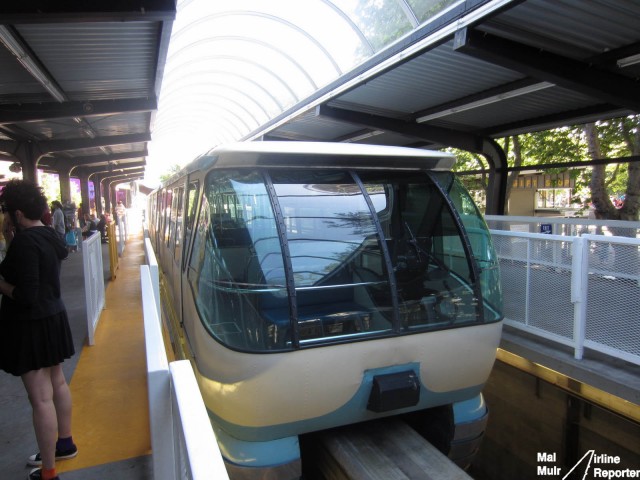 The Nations oldest Commercial Monorail, marked 50 years of service in 2012!  Photo by Malcolm Muir / AirlineReporter.com. 