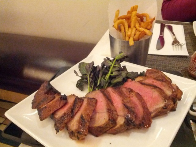 Steak and fries at LGA terminal D. So good, I had to ask how it was prepared.