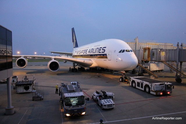 Singapore Airlines Airbus A380 can hold 471 people. Times that by multiple meals and things can get challenging. 