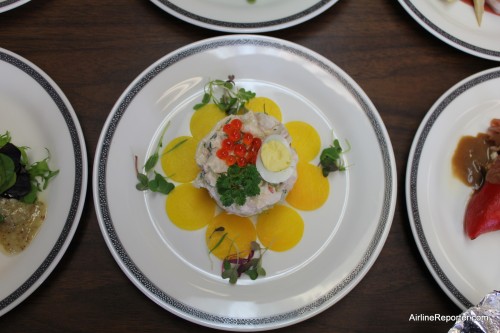 Lobster, quail eggs and caviar make for an impressive meal.