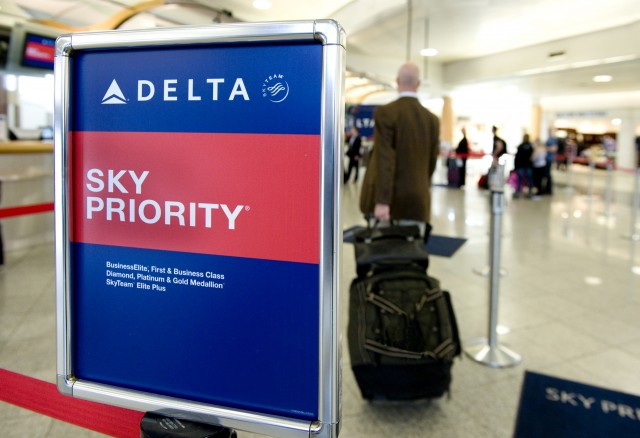 Delta Sky Priority Check In, now for SPG Platinum Elite members. Photo: Delta