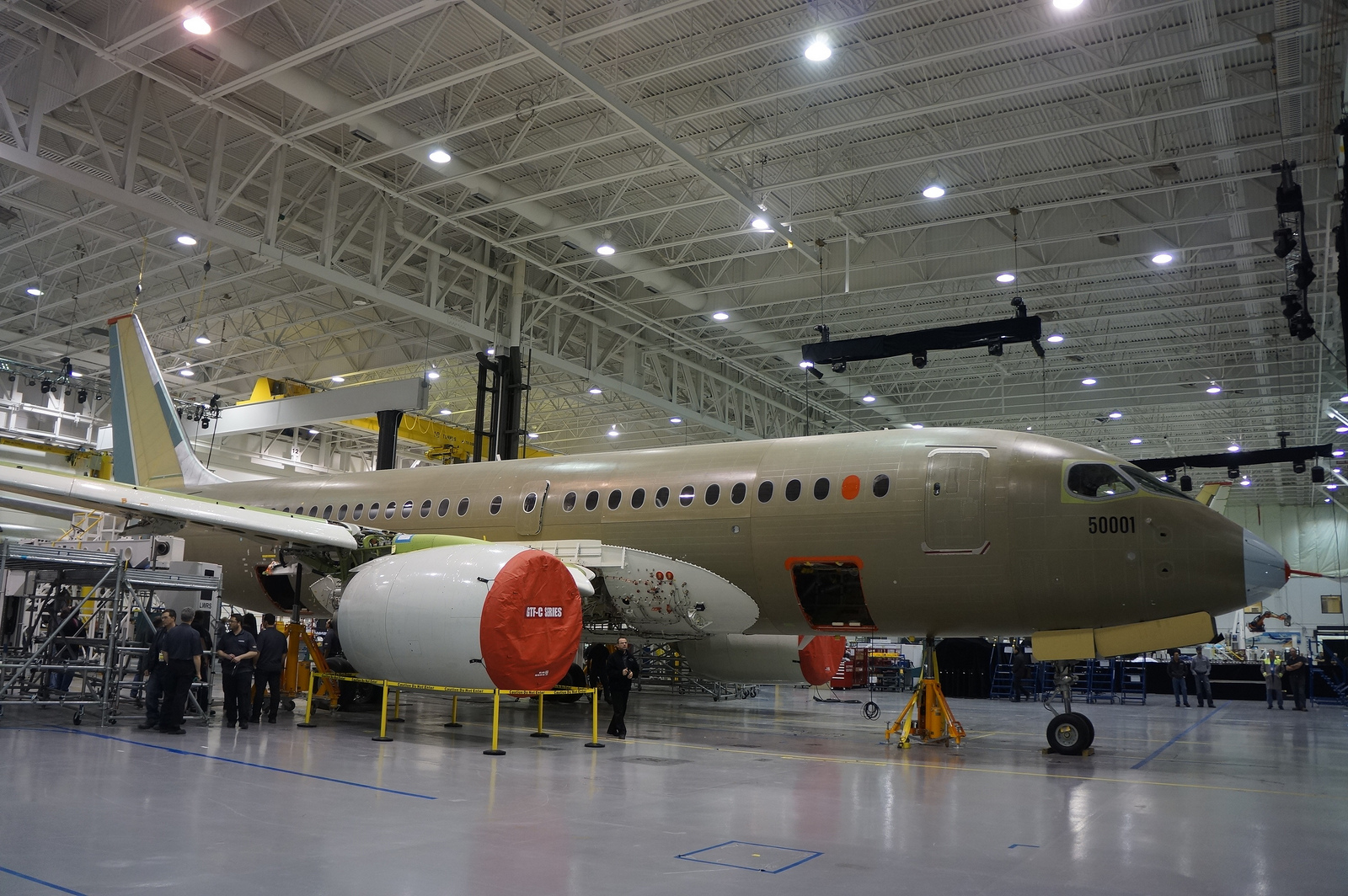 The new Bombardier CSeries in Montreal. Photo by Chris Sloan / Airchive.com.