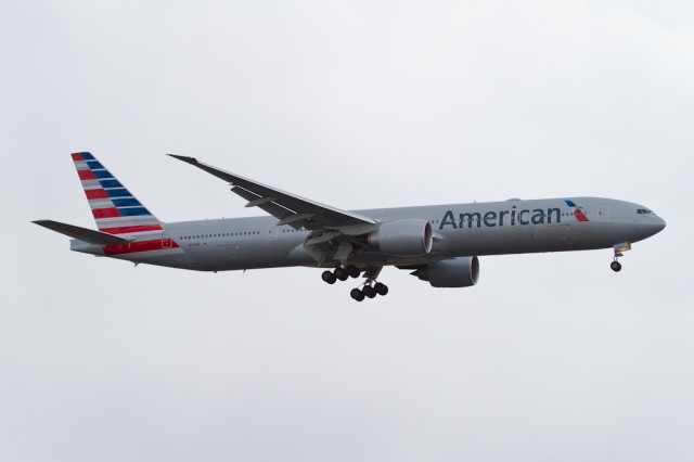 My American Airlines Boeing 777-300ER landing at JFK by Eric. 