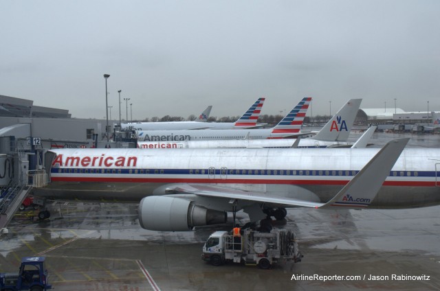 A few American Airline tails at JFK. 