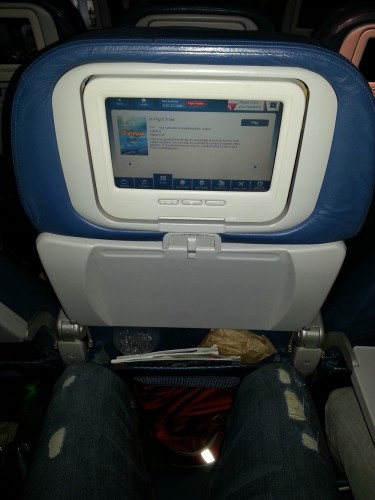 Delta's IFE. Photo by Brandon Farris.