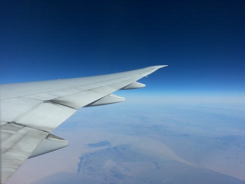 Flying on the 777. Photo by Brandon Farris.