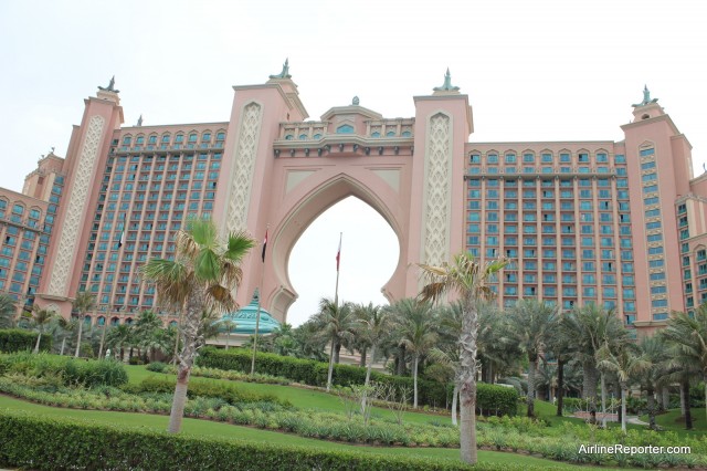 The Atlantis Hotel on the Palm Island. 
