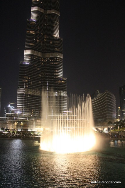 Water Fountains by the Burj Khalifa
