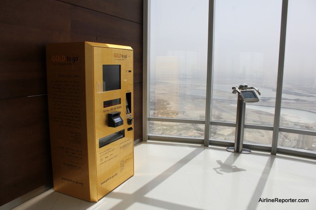 Gold Machine on Top of The Burj Khalifa.