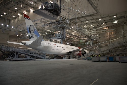 Norwegian Air's first 787 Dreamliner.