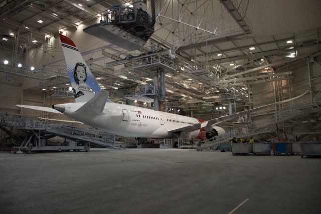 Norwegian Air's first 787 Dreamliner. 