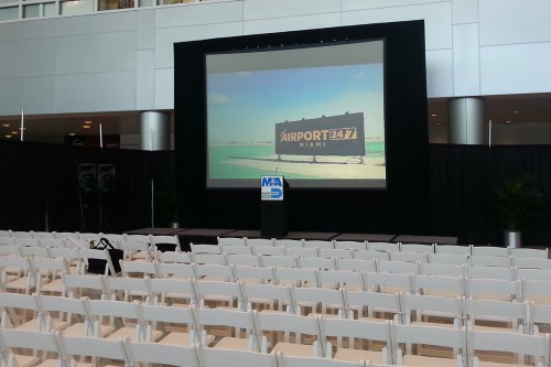 Watching the show in the airport. Photo by Brandon Farris.