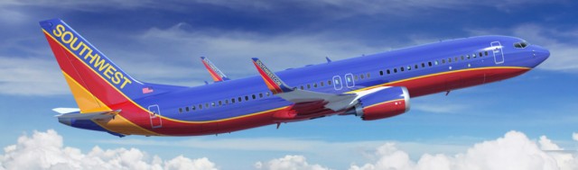 Southwest Airlines has announced orders for the new Boeing 737 MAX. Image from Boeing.