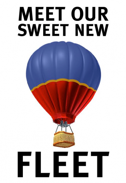 Take a Southwest Airlines hot air balloon. Image from Southwest Airlines. 