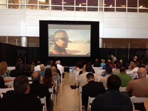 Watching the premiere of the show in Miami. Photo from Chris Sloan / Airchive.com / 2C Media