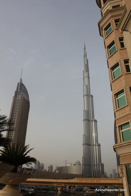 From all angles, the world's tallest building, The Burj Khalifa, looks unreal. 