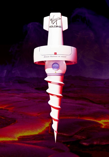 The new VVS1 will be able to take up to three people down to the Earth's core. Photo from Virgin.