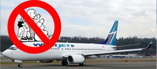 WestJet says no to kids? Origional photo from Andrew Sieber. Click for orig.