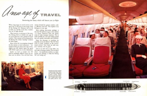 1955 Boeing 707 Intro Brochure. Image from Chris Sloan / Airchive.com.