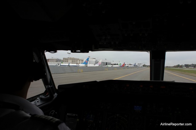 Brand new Boeing 737s parked at BFI. 