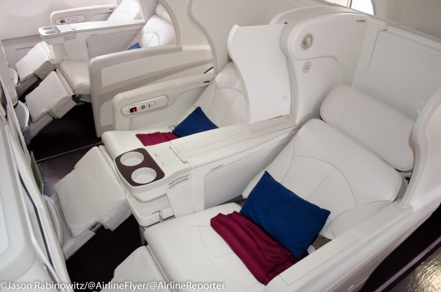 The Tabua Class seat on Fiji Airways. 