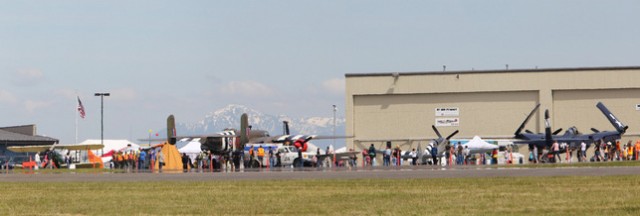 A view of General Aviation Day (now Paine Field Aviation Day) in 2010. Image by Liz Matzelle.